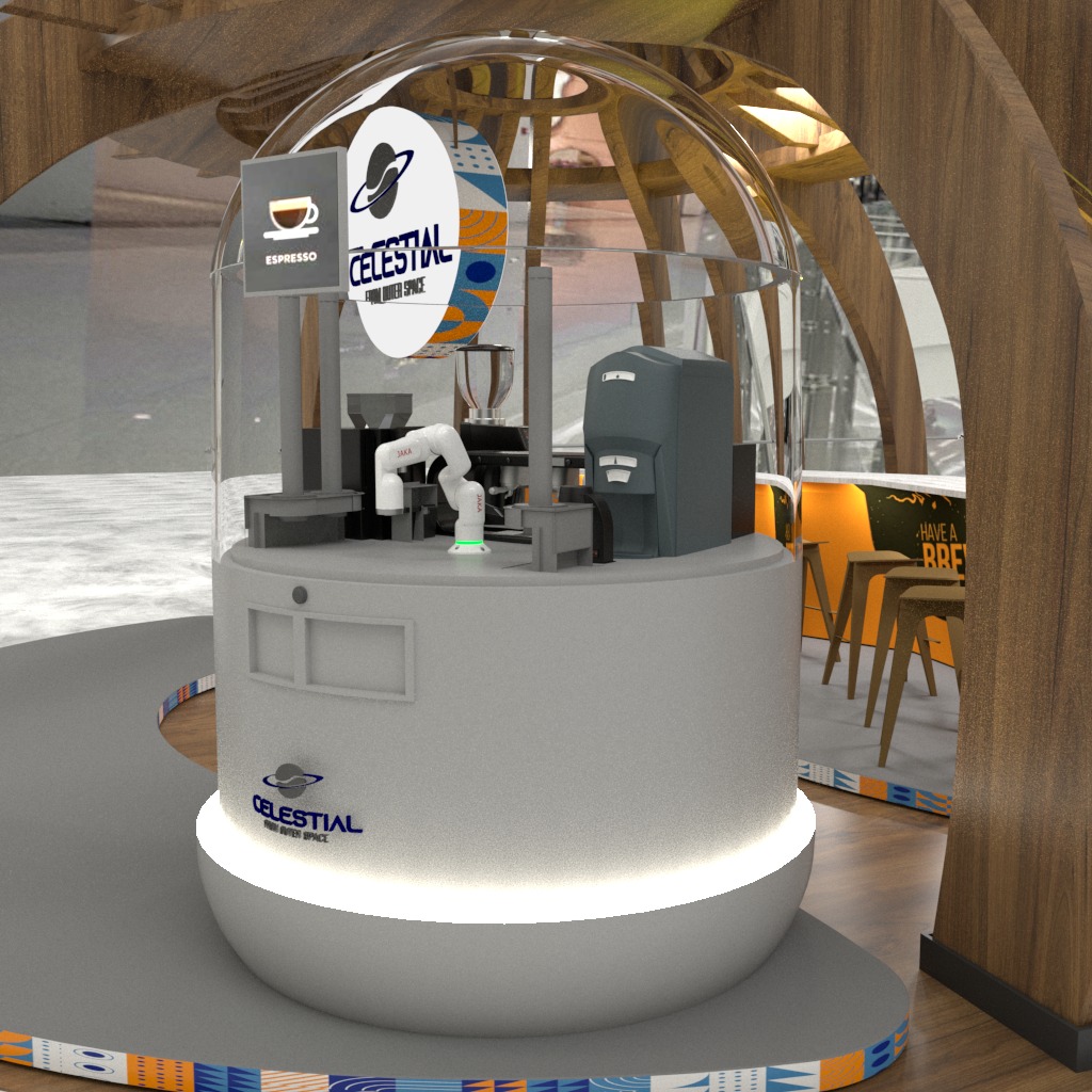 Factory Direct Sale Coffee Robot Barista Robotic Arm Camera Coffee Robot Kiosk
